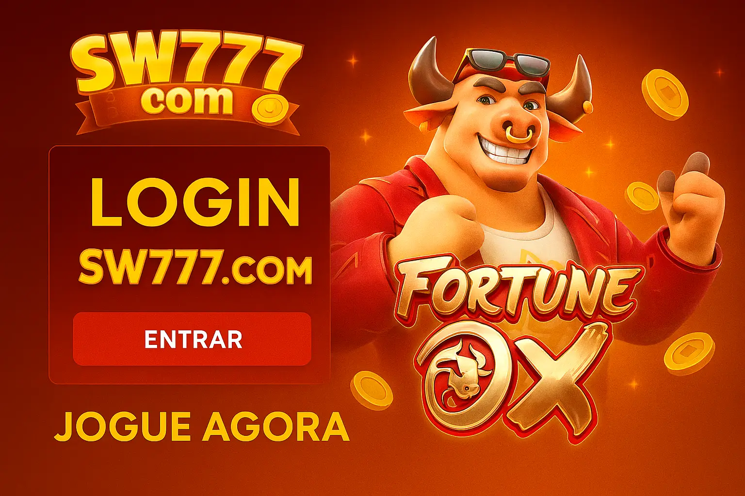 Fortune Ox no SW777.com - Aposte Agora e Reivindique Seus Ganhos