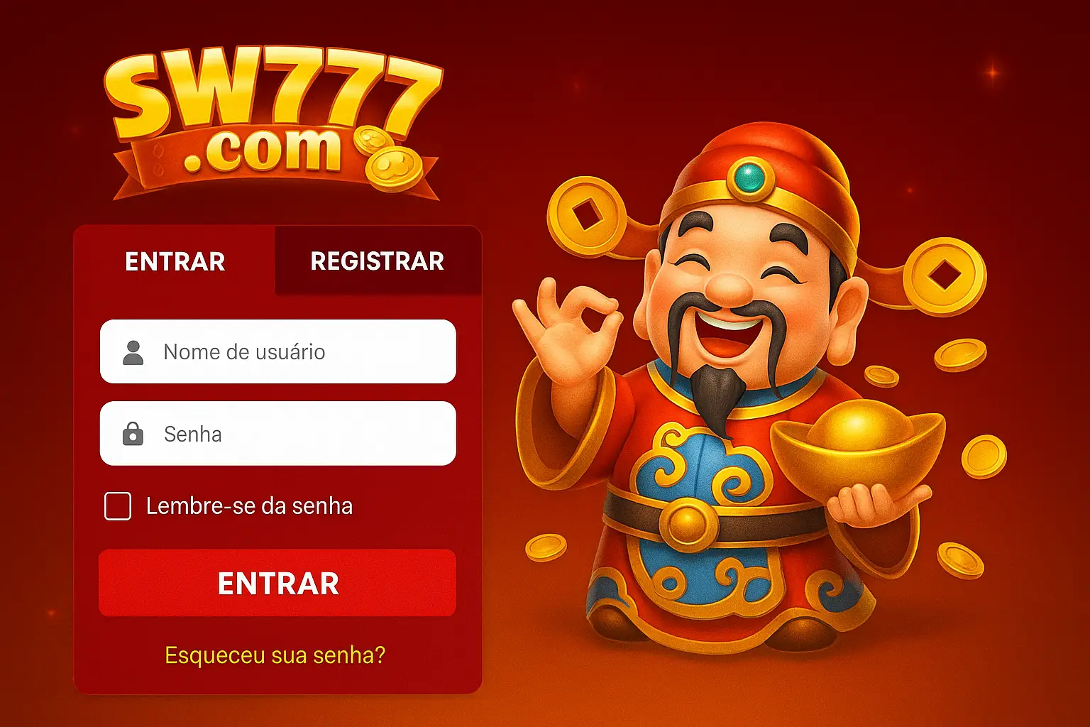Login no Cassino SW777.com